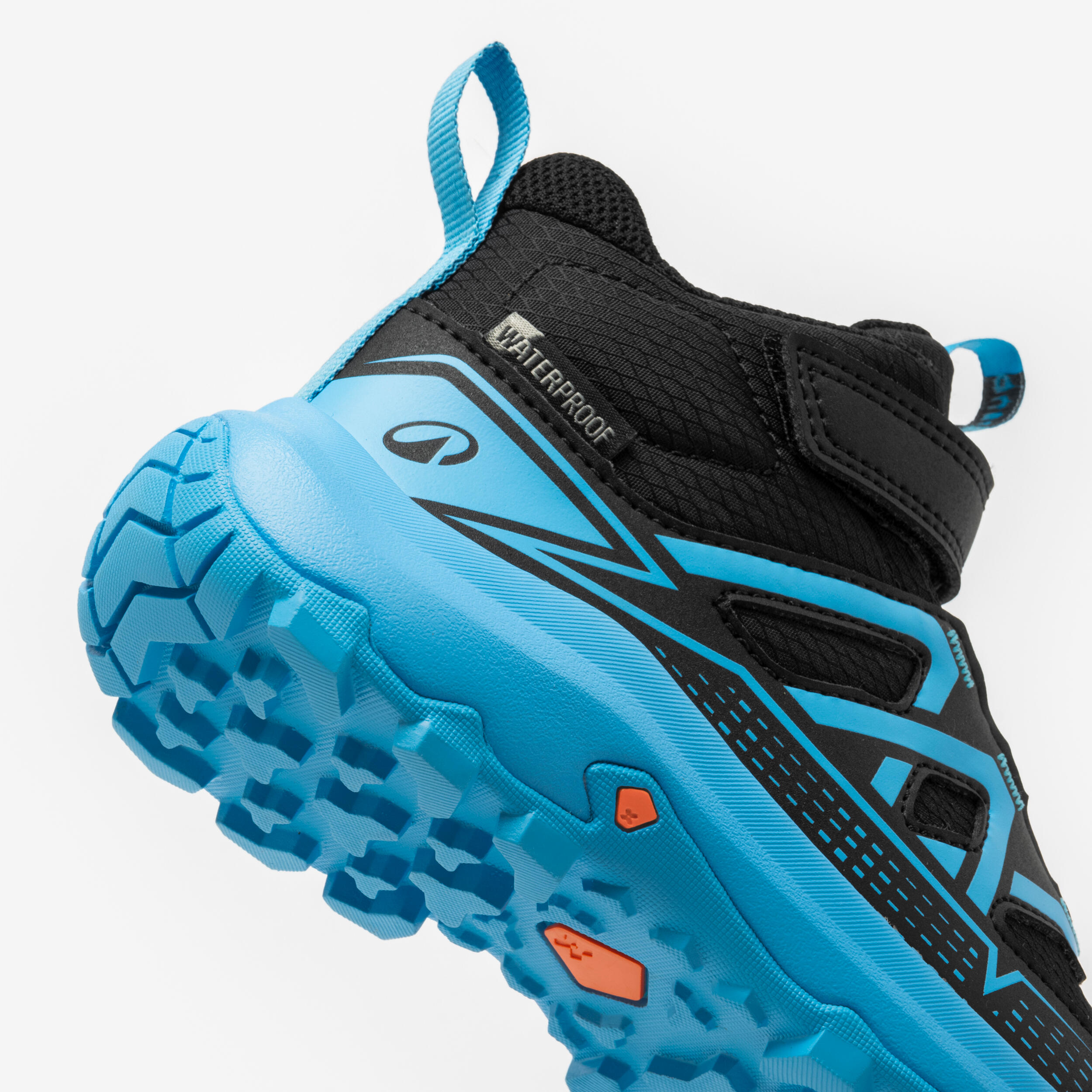 Kids’ Waterproof Hiking Shoes, Crossrock Mid Sizes 10.5C-2.5 - QUECHUA