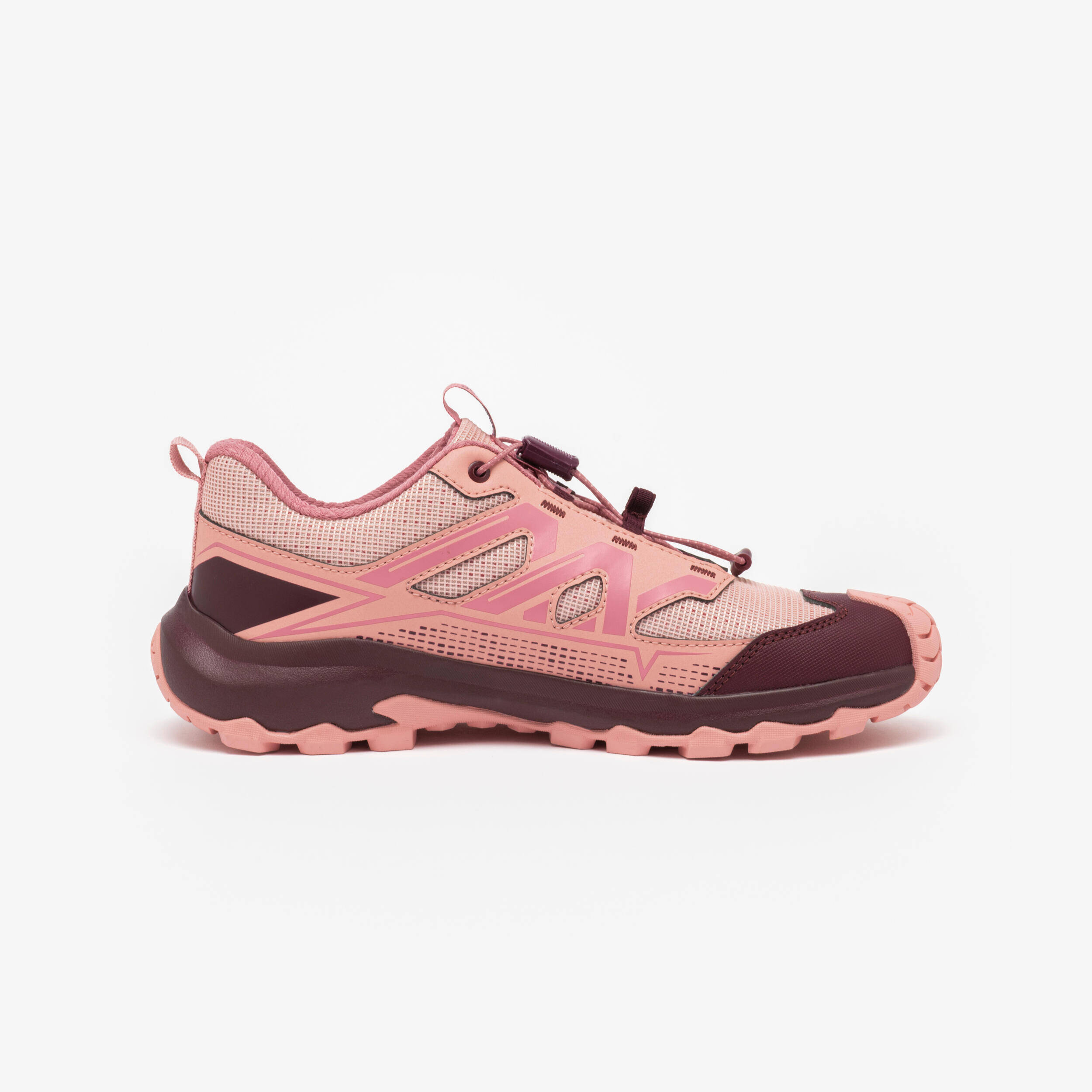 Kids’ quick-lace hiking boots, UK JR sizes 2.5-5, Crossrock - Pink -  5