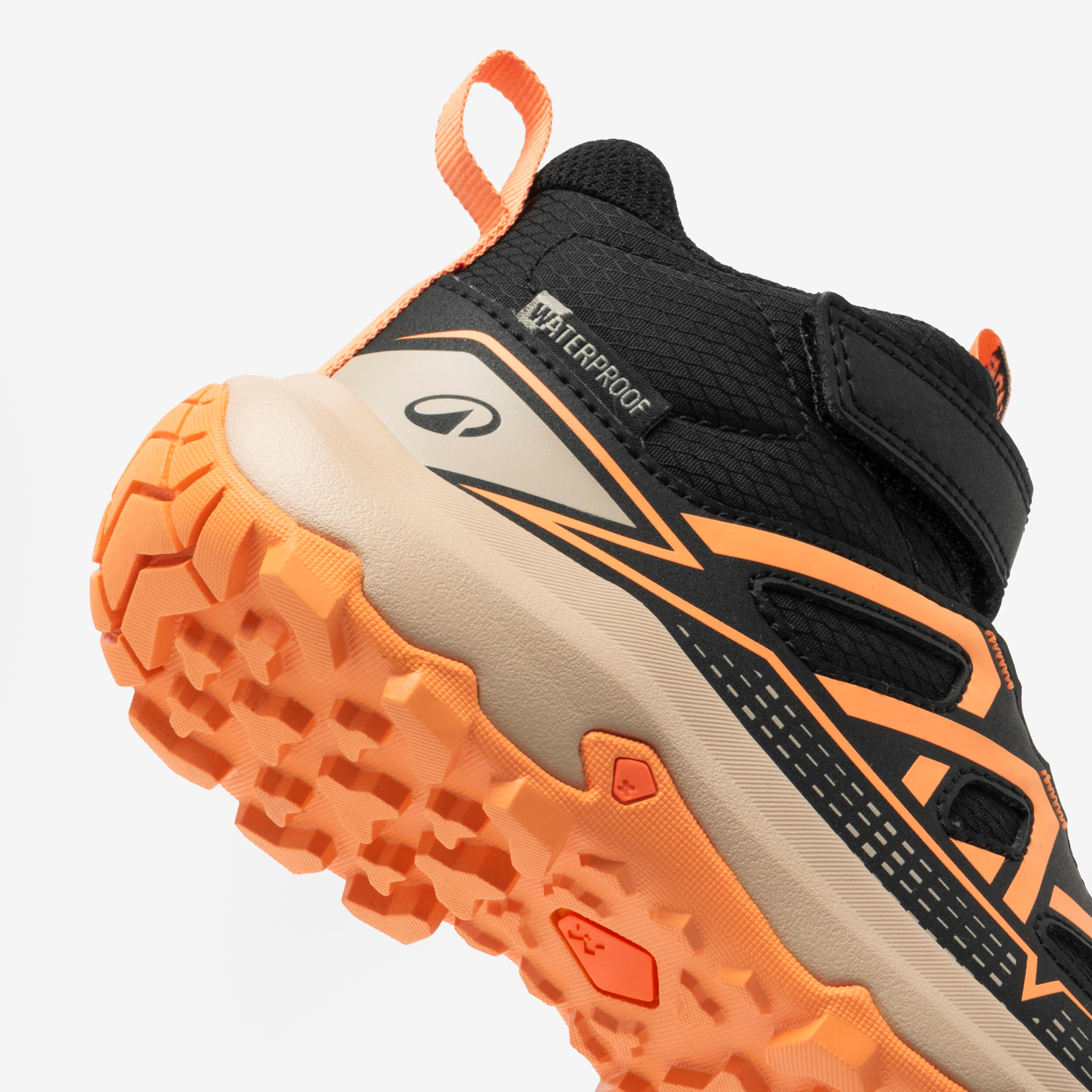 Kid’s Waterproof Hiking Shoes, Crossrock Mid Sizes 10.5C–2.5 - QUECHUA