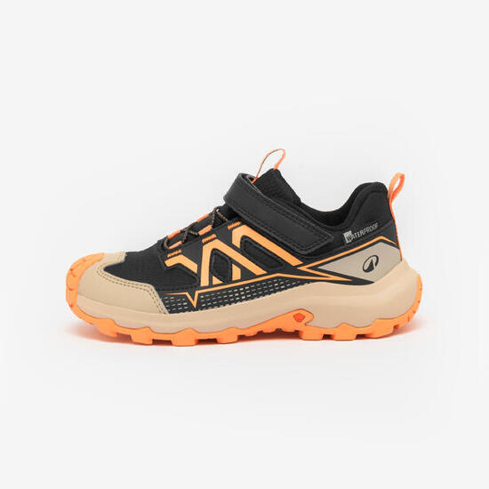 Zapatillas senderismo tira autoadherente impermeable 24-34 niños, Crossrock nar