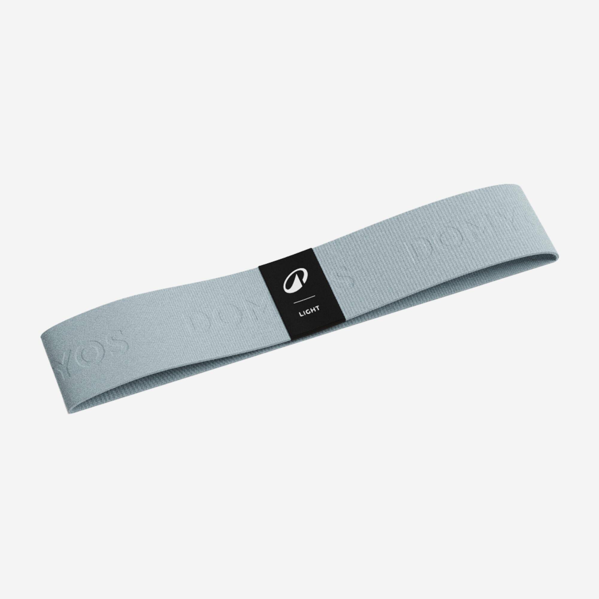 Fitness Light-Resistance Fabric Glute Band - Blue -  4
