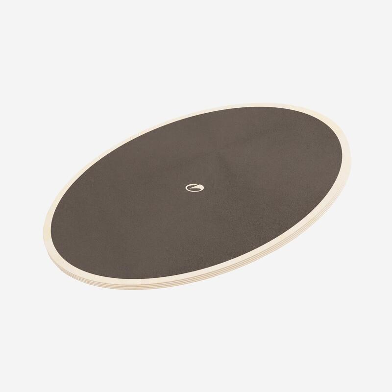 Disc de echilibru din lemn fitness Negru
