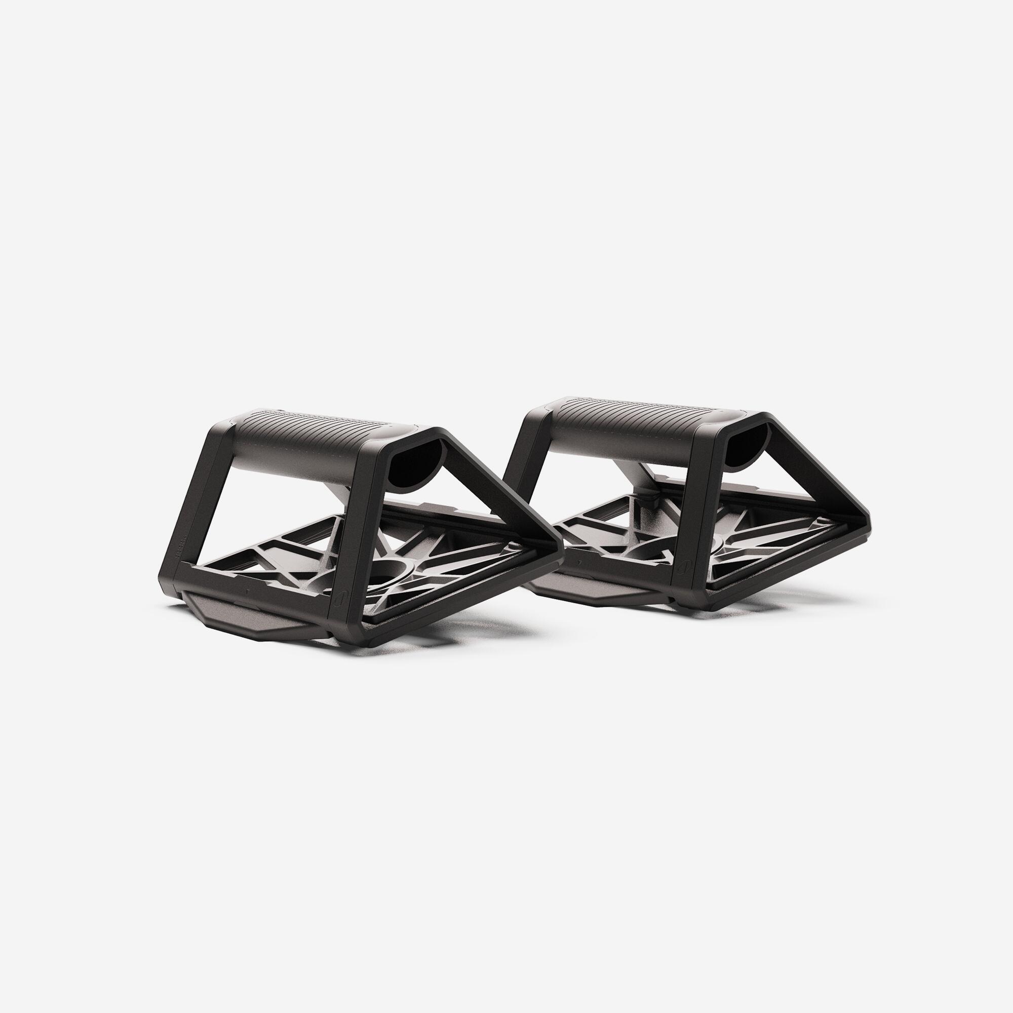 Poignées de musculation pour pompes avec base instable modulable - DOMYOS