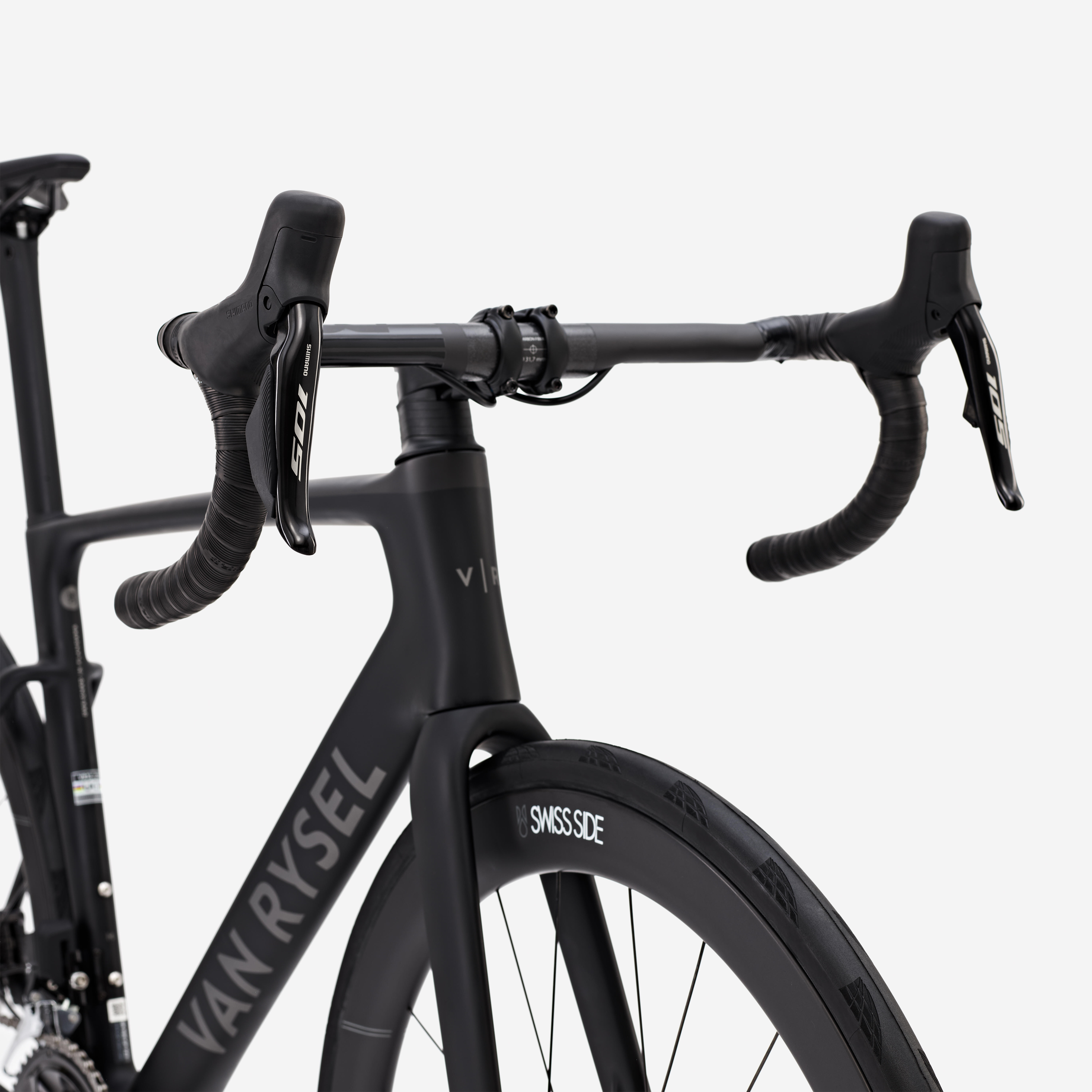 VAN RYSEL Cestný bicykel RCR 105 Di2 2x12 PWM čierny 2XS · záber 6