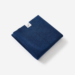 Yoga Towel, 183 x 61 cm, Anti Slip, Absorbent - Grey/Blue