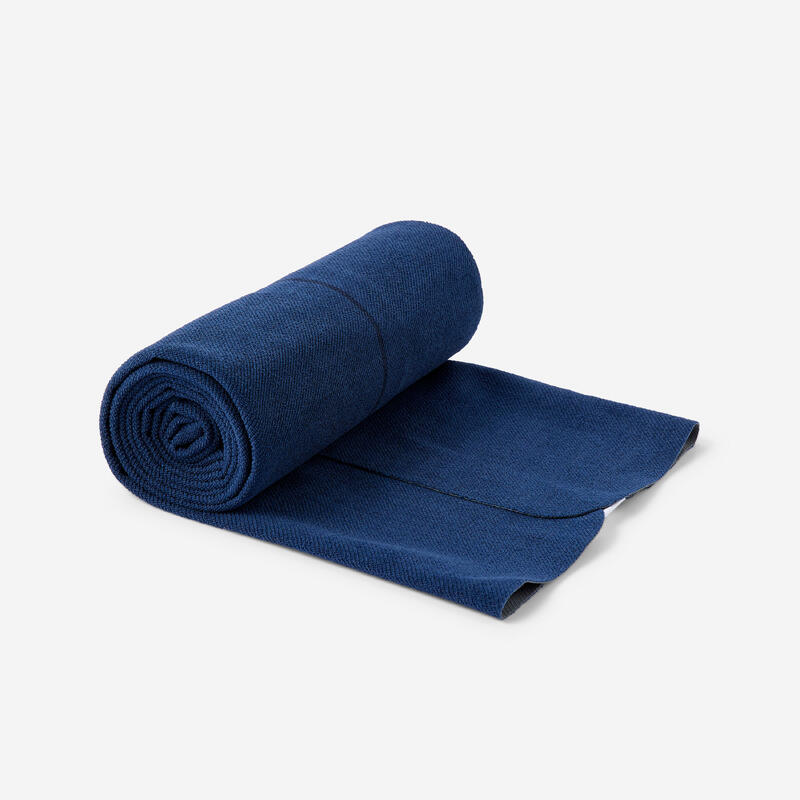 Kaymaz Yoga Matı Havlusu - Lacivert - 183cm X 61cm X 1mm