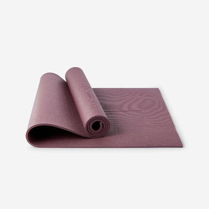 Yogamatte für sanftes Yoga rutschfest Komfort 8 mm - dunkelblau