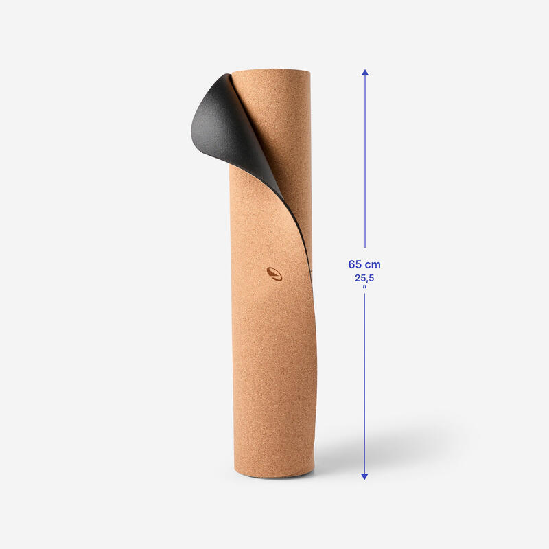 Jógamatrac dinamikus jógához, parafa, csúszásgátló, 4 mm