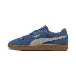 chaussure sneaker PUMA SMASH femme  suede bleu semelle  gomme