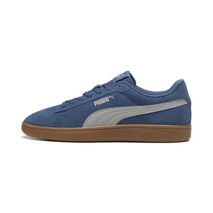 chaussure sneaker PUMA SMASH femme suede bleu semelle gomme