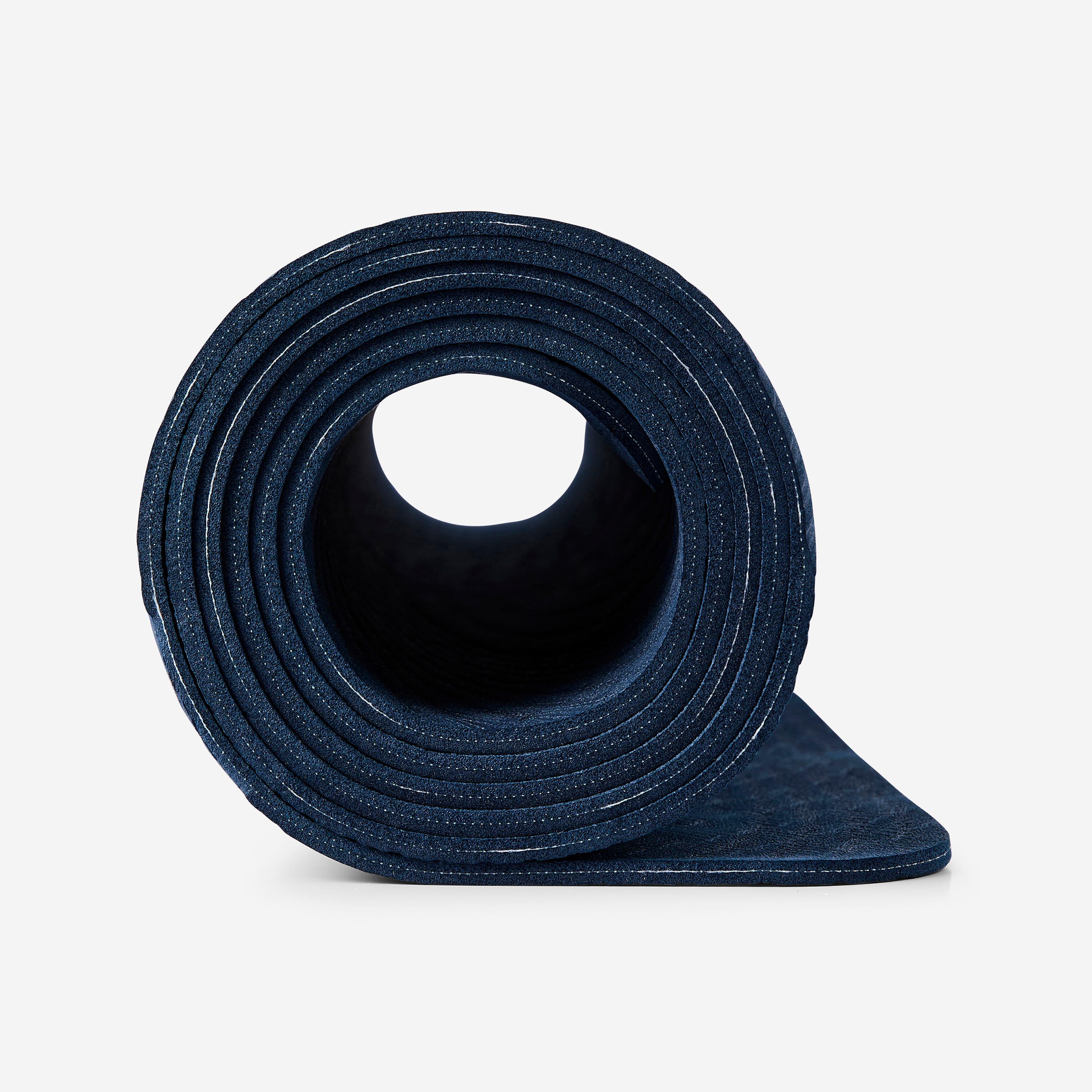 Yoga Mat 5mm Thick, 185 x 61 cm, Lightweight with Carry Strap – Navy Blue