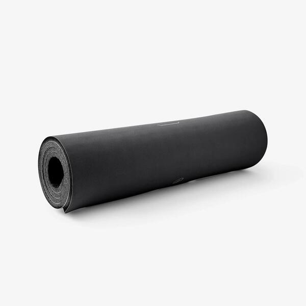 Dark grey rolled fitness mat