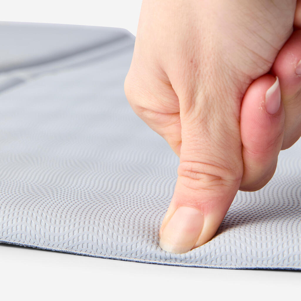 Gymnastikmatte faltbar strapazierfähig Komfort Dicke 10 mm - grau 