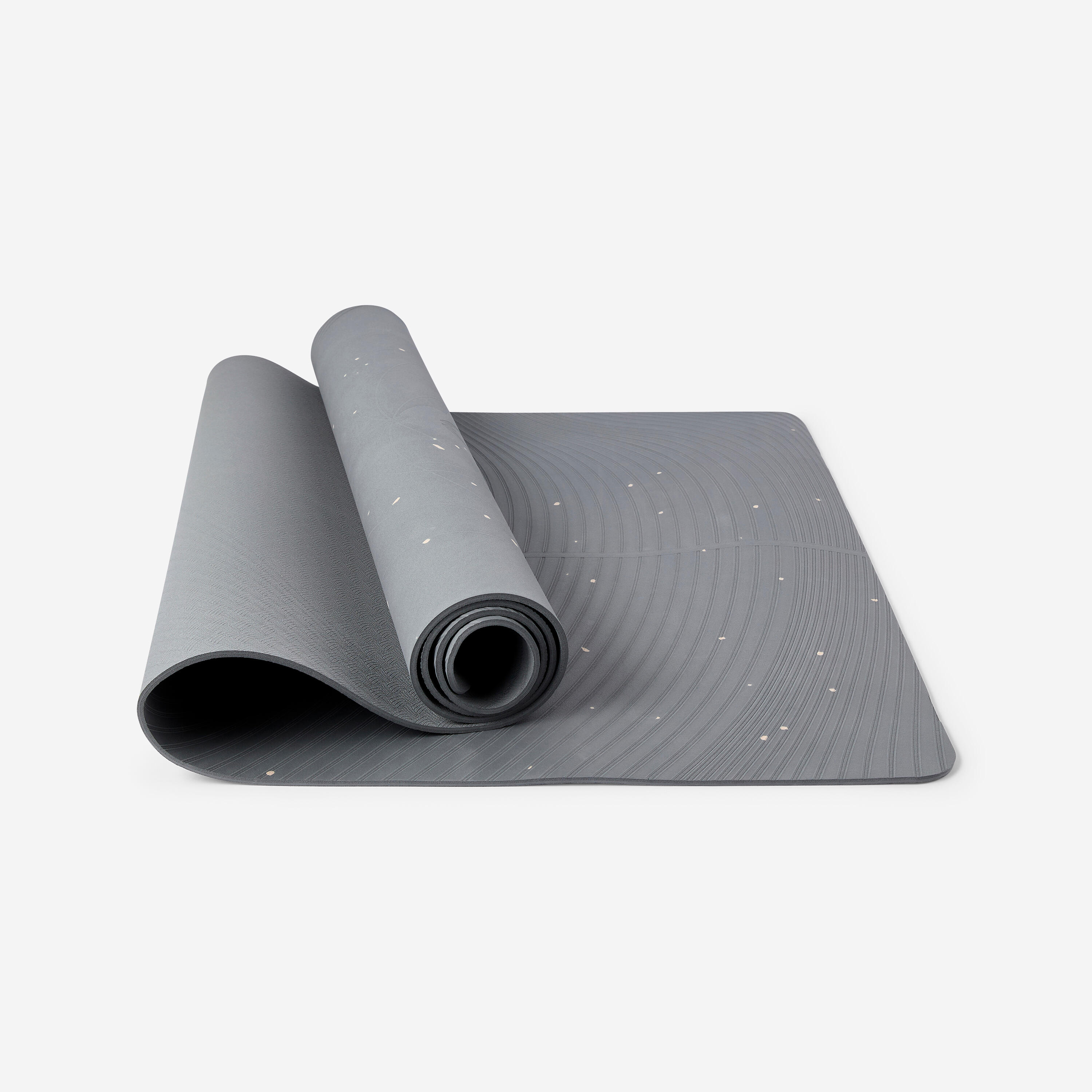 Light Yoga Mat XL 200 x 75 cm x 5 mm - Grey