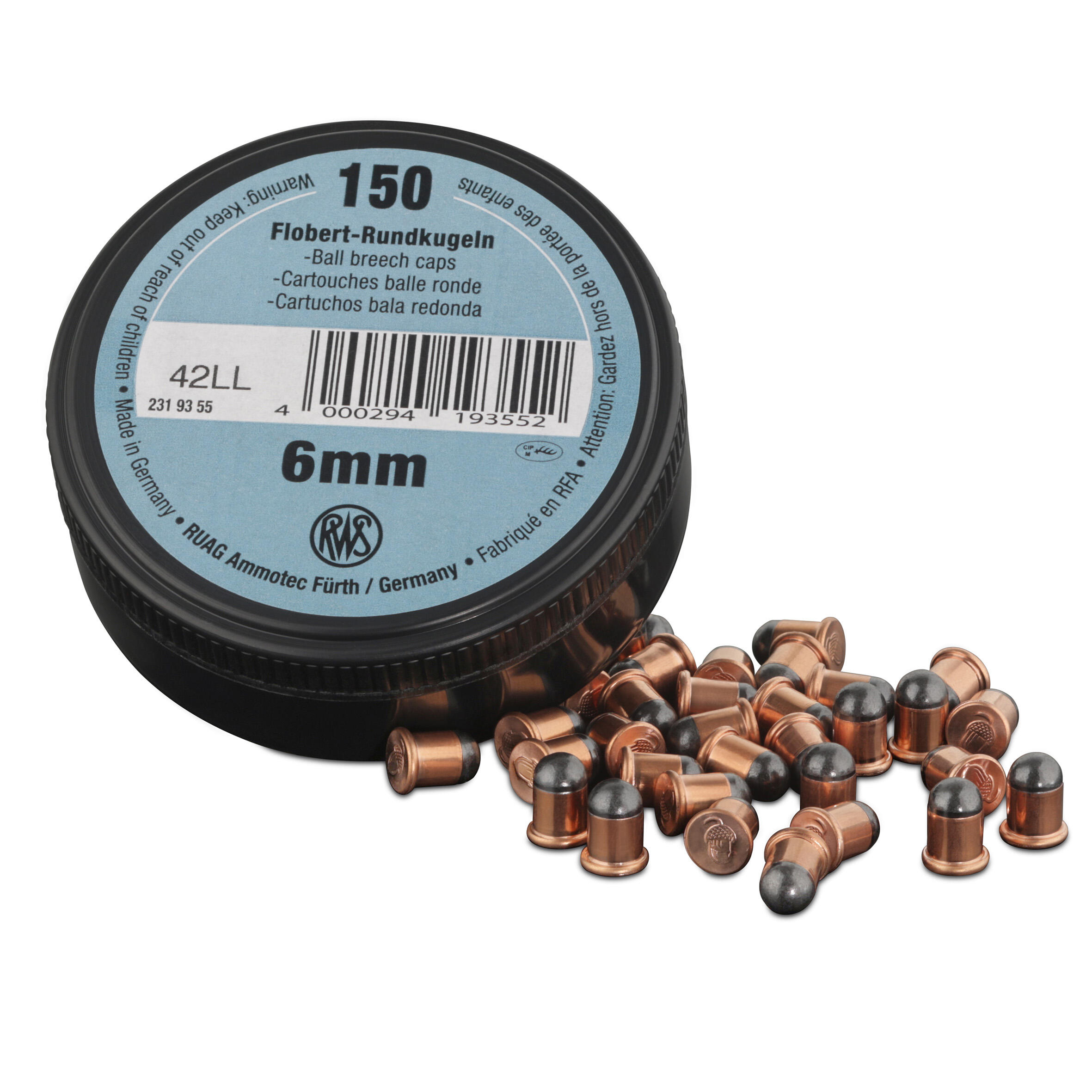 Luchtdrukkogeltjes met conische punt 9 mm 2/3