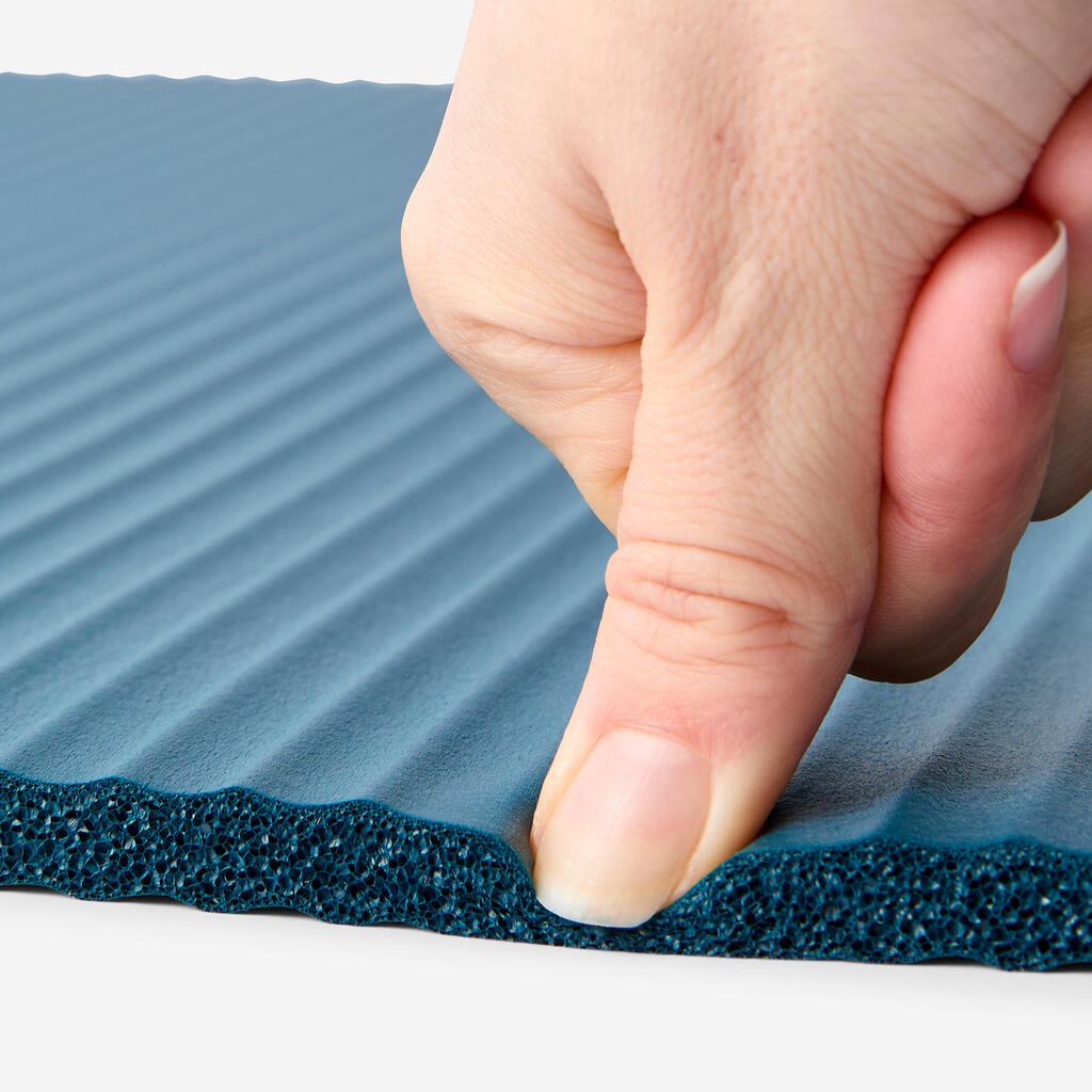 Tapis de Pilates confort épaisseur 10 mm, bleu
