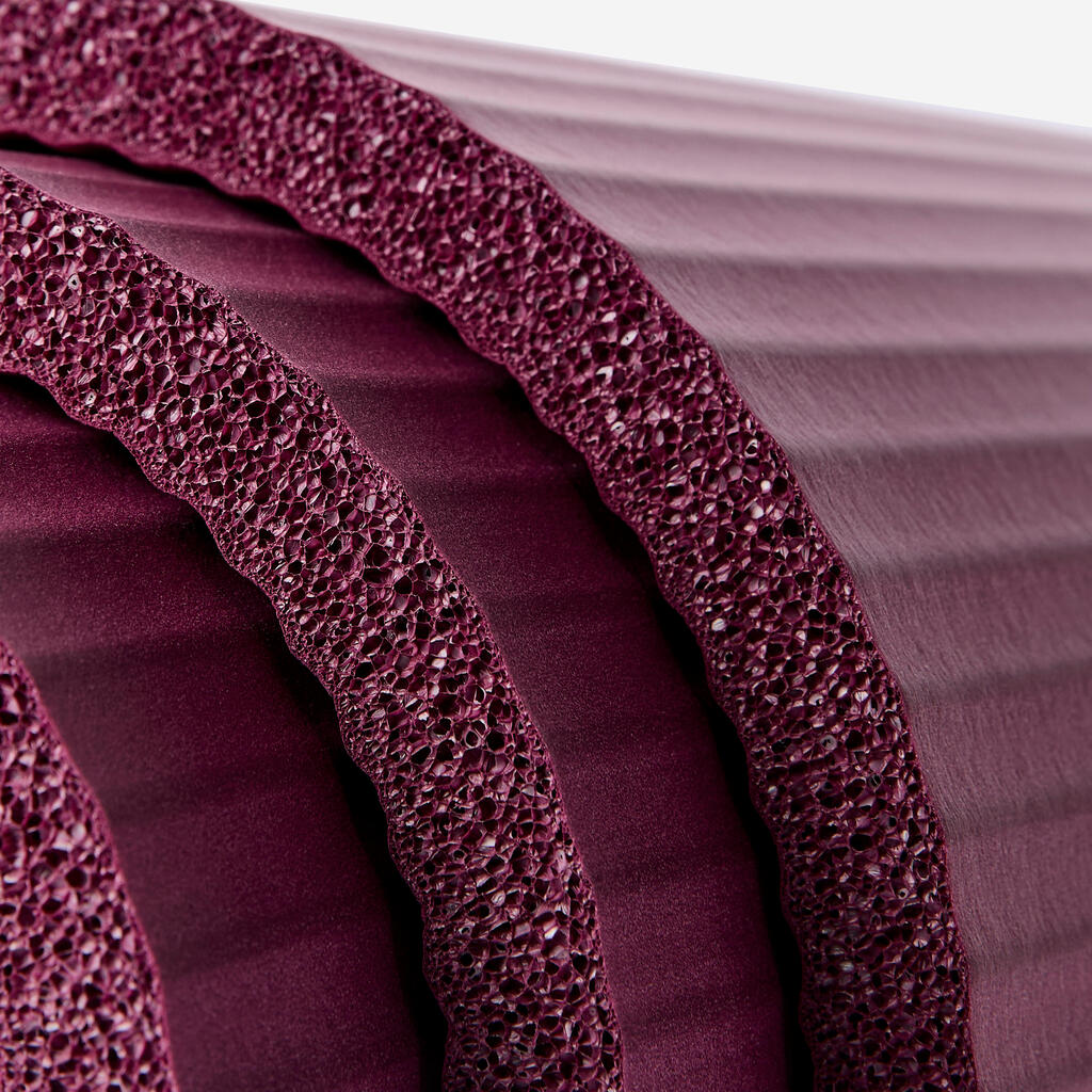 Tapis de Pilates confort épaisseur 15 mm, bordeaux