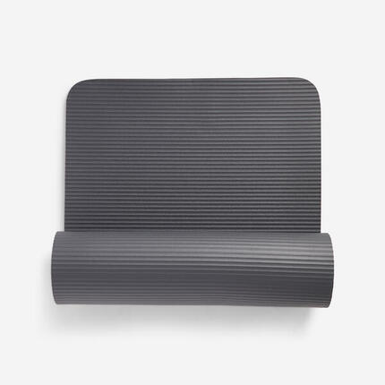 Tapis de Pilates large et ultra confort épaisseur 20 mm, noir