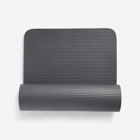 Tapis de Pilates large et ultra confort épaisseur 20 mm, noir