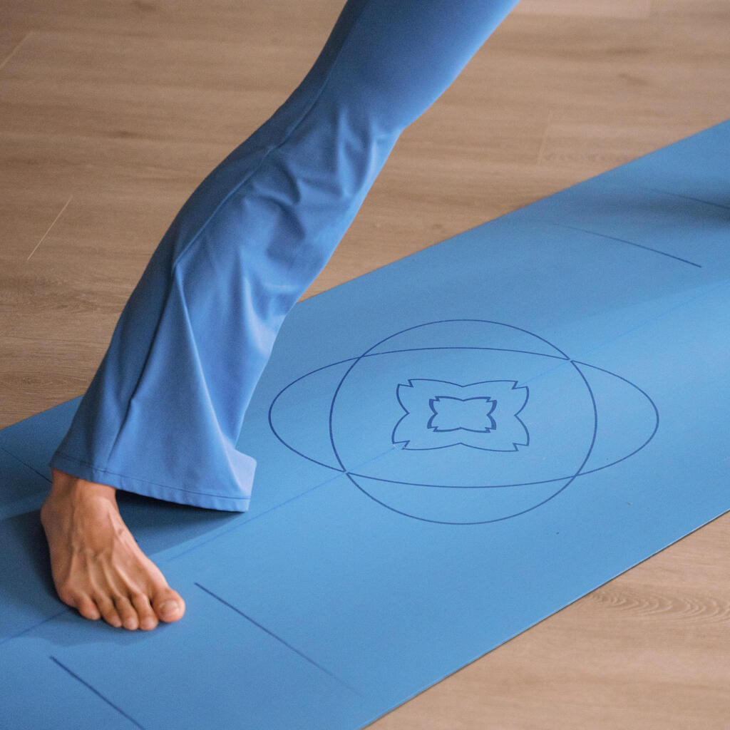 Tapete de yoga con grosor de 4 mm azul Grip+