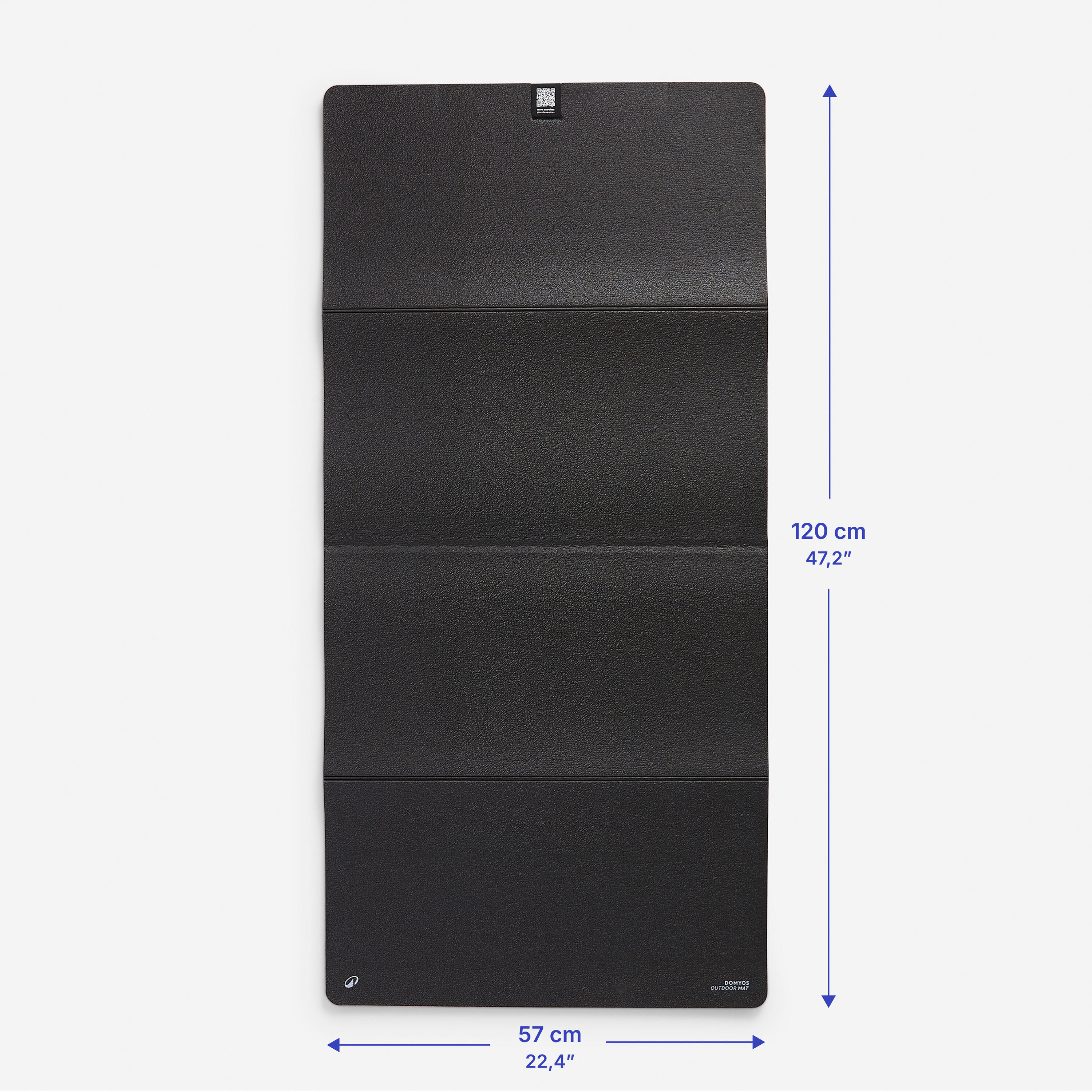 Tapis de sol 8 mm pliable intérieur et extérieur – noir - CORENGTH