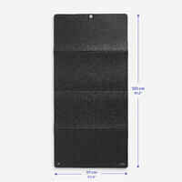 8 mm Thick Indoors and Outdoors Durable Folding Fitness Mat - Black