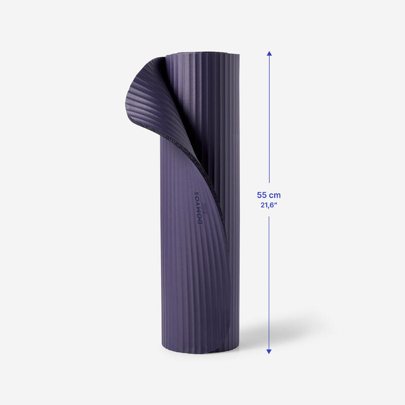 Tapis de Pilates confort épaisseur 10 mm, violet