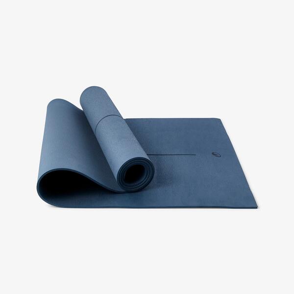 Dark blue foam exercise mat