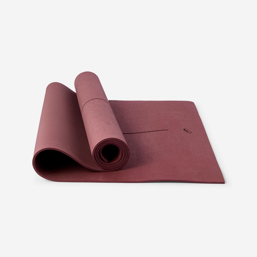 Braon prostirka za jogu za početnike (180 cm x 58 cm x 5 mm)