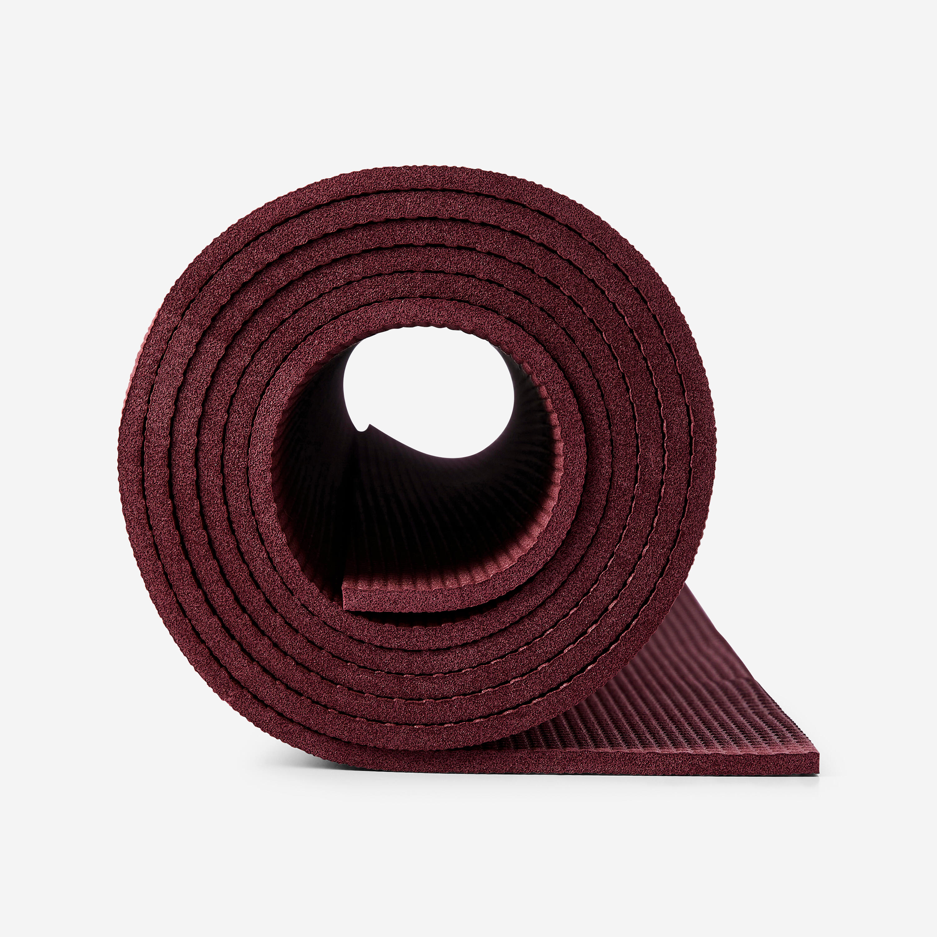 Tapete de Yoga Nível Principiante Aderência e Conforto 5 mm Castanho 5/7