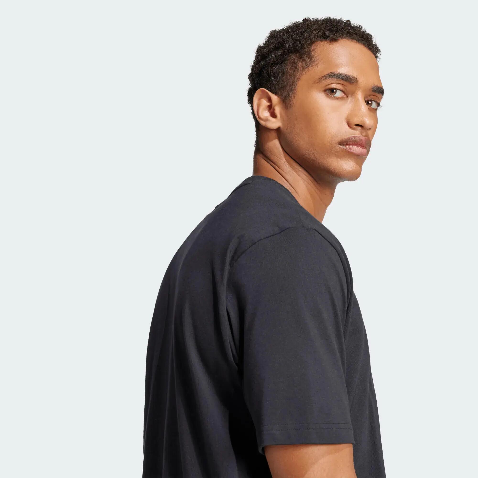 Camiseta sportswear para Hombre Adidas Essentials - Negro 3/6