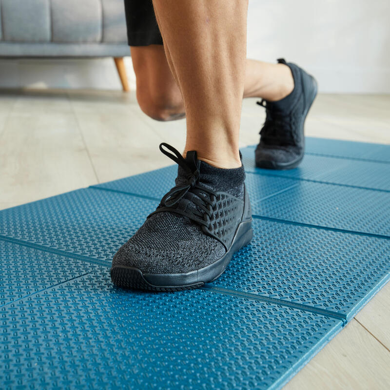 Mavi Katlanabilir Fitness Matı 160 cm X 58 cm X 7 mm