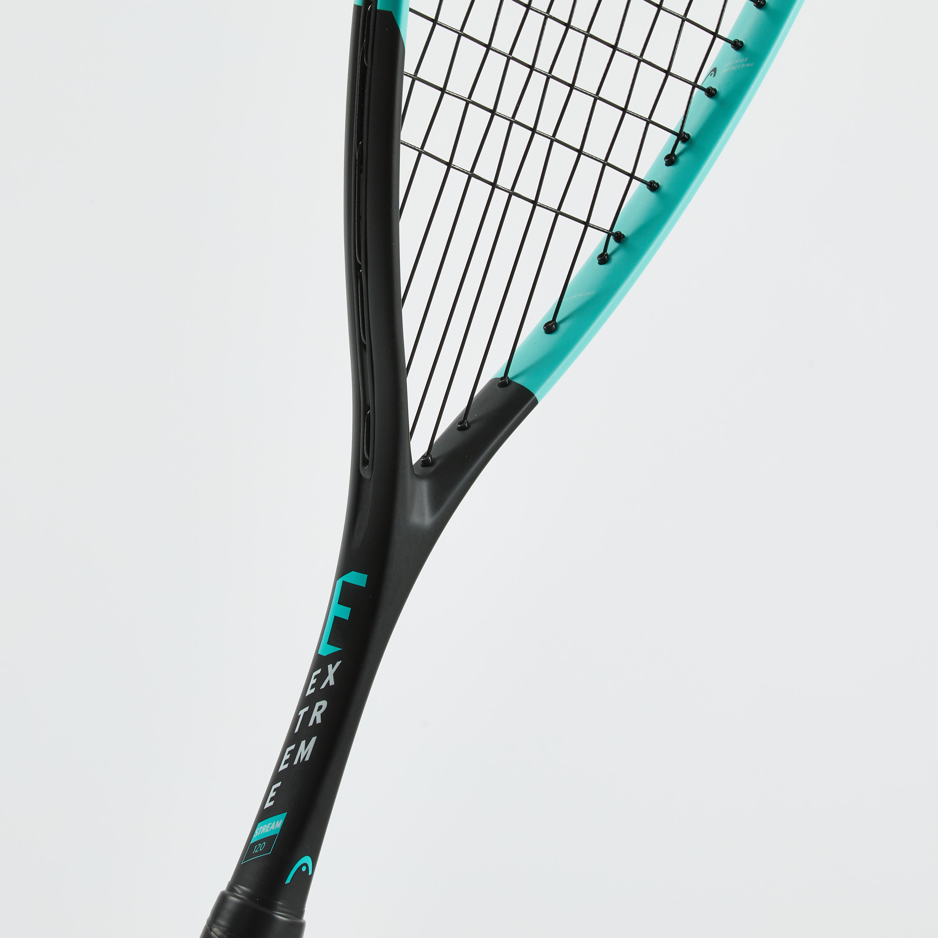 Skvošo raketė „Extreme Stream 120“, juoda, turkio - „Decathlon“