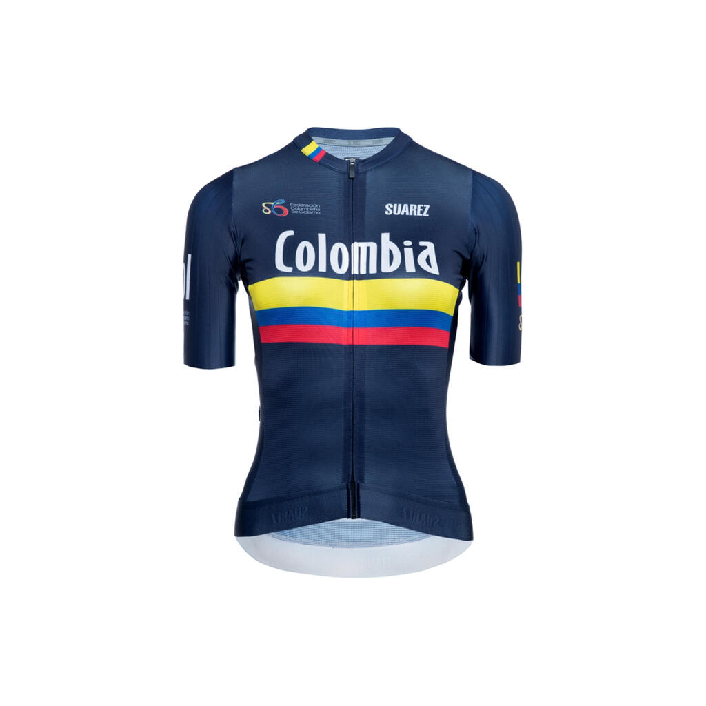 Jersey ciclismo de ruta  para Mujer Suarez Federación de Colombia - Azul