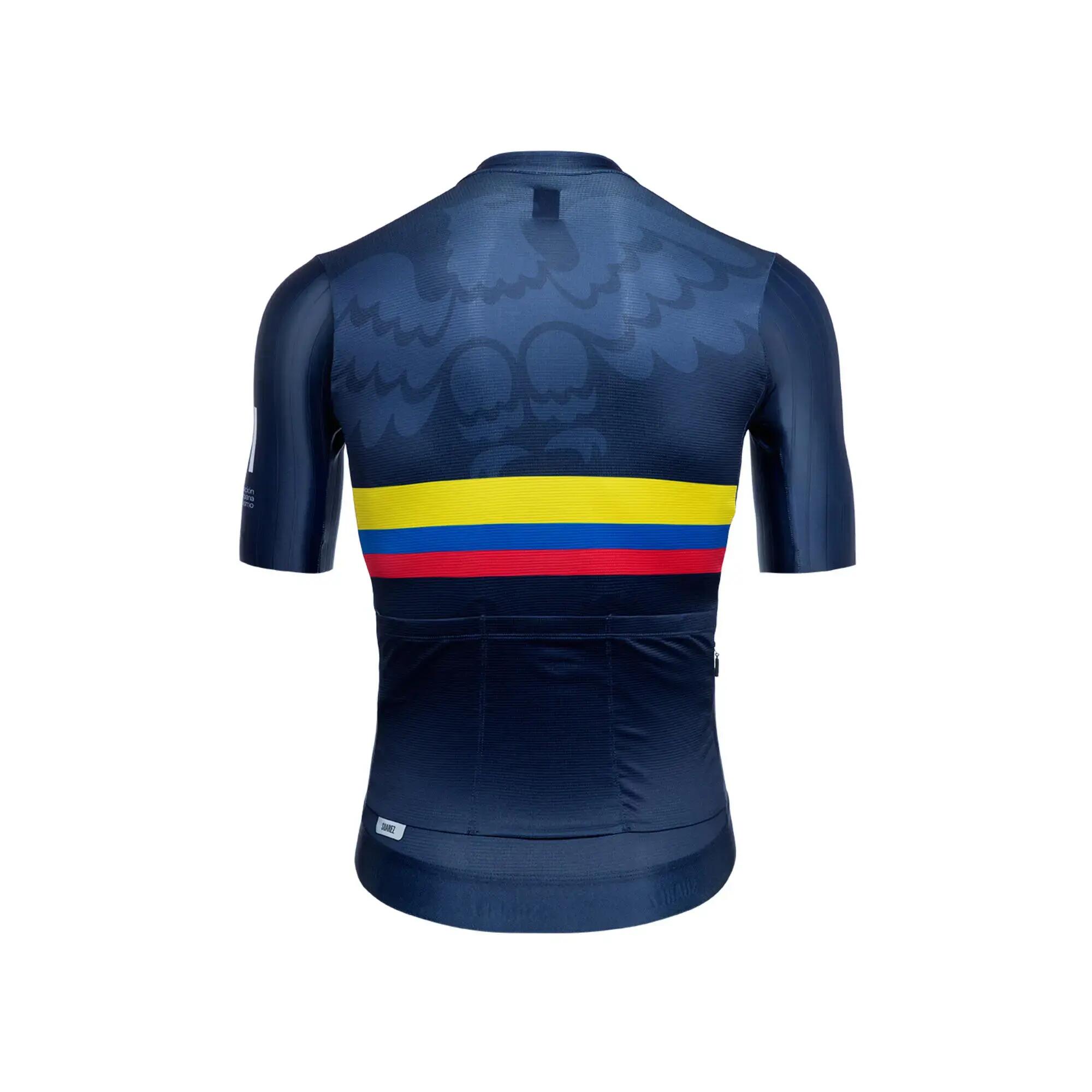 Jersey ciclismo de ruta  para Hombre Suarez Federación de Colombia - Azul 2/2