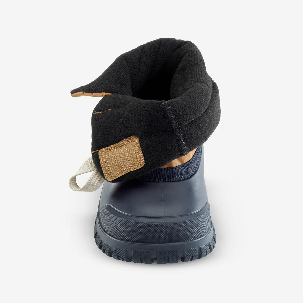 Παιδικές ζεστές μπότες χιονιού 500 - 1-3 ετών - Καφέ και μαύρο