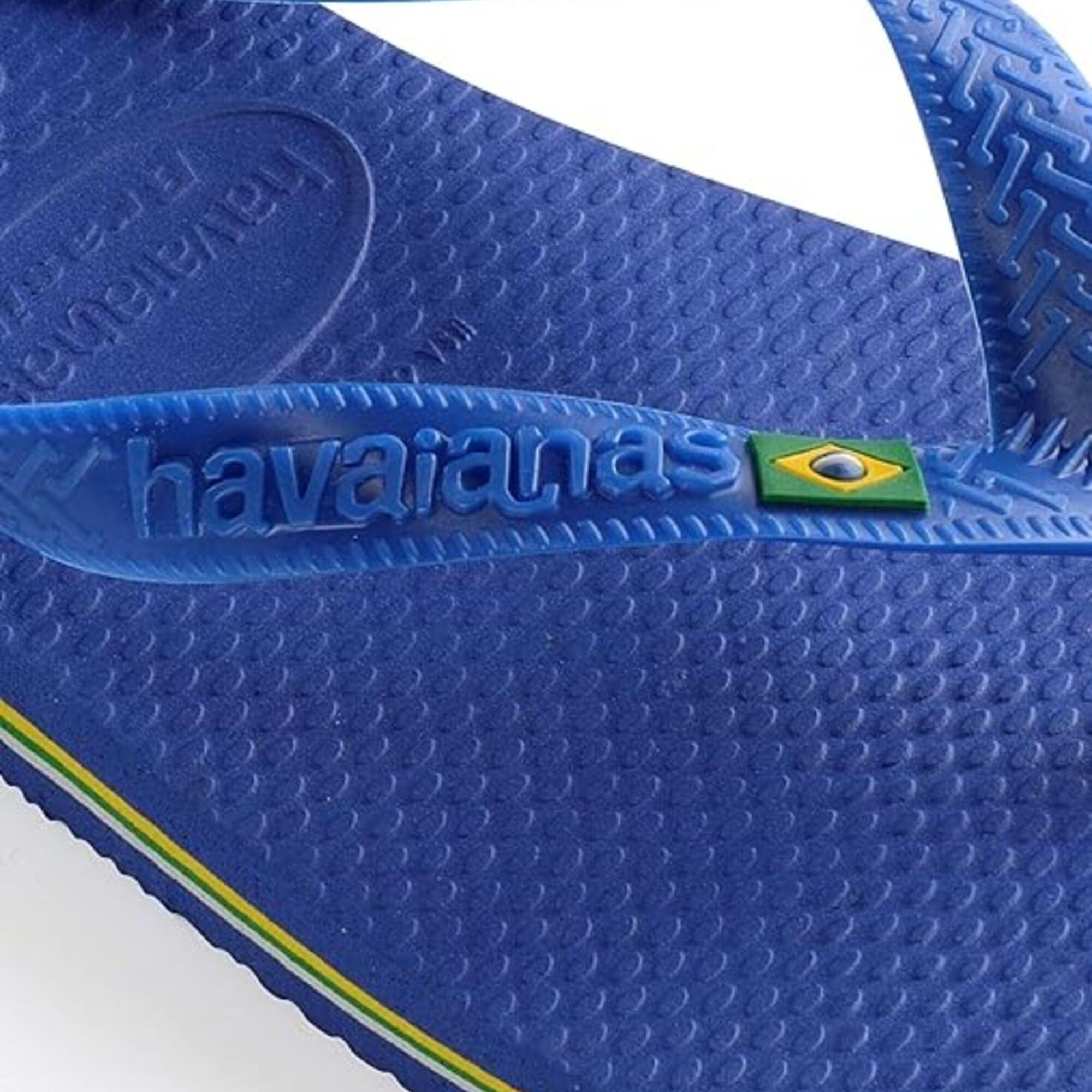 Chinelos de Surf Havaianas Logo Brasil Homem - Azul 4/4