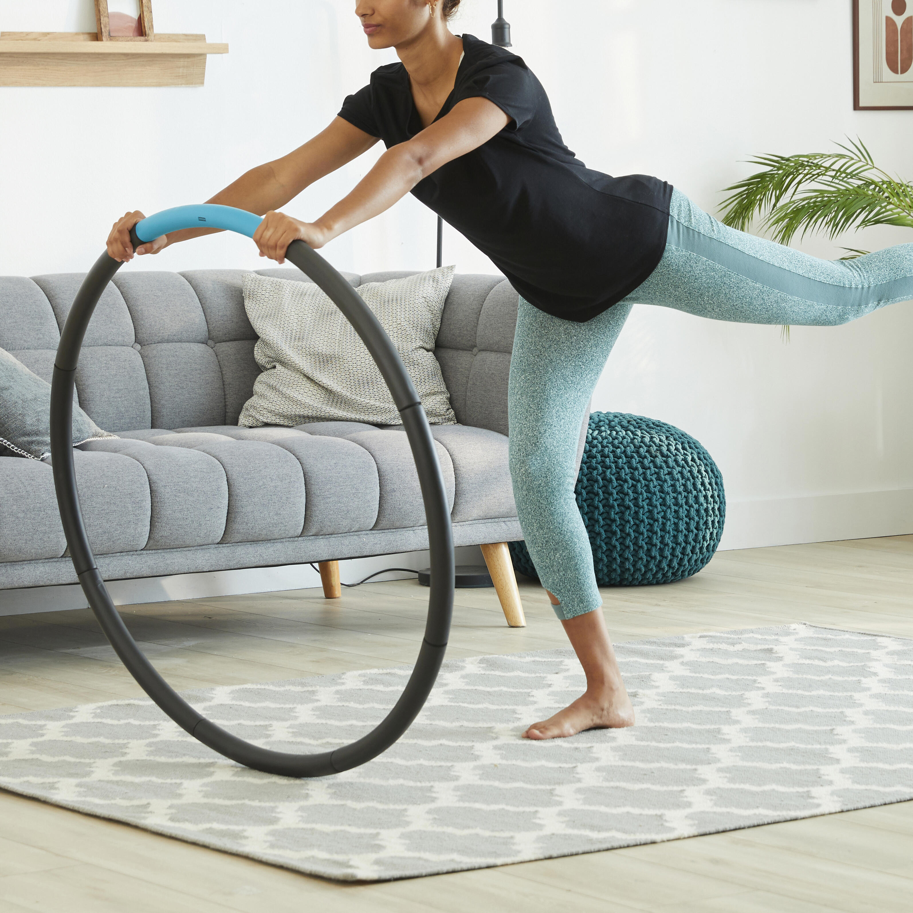 Hula Hoop Weighted For Gym 1.4 kg - Blue