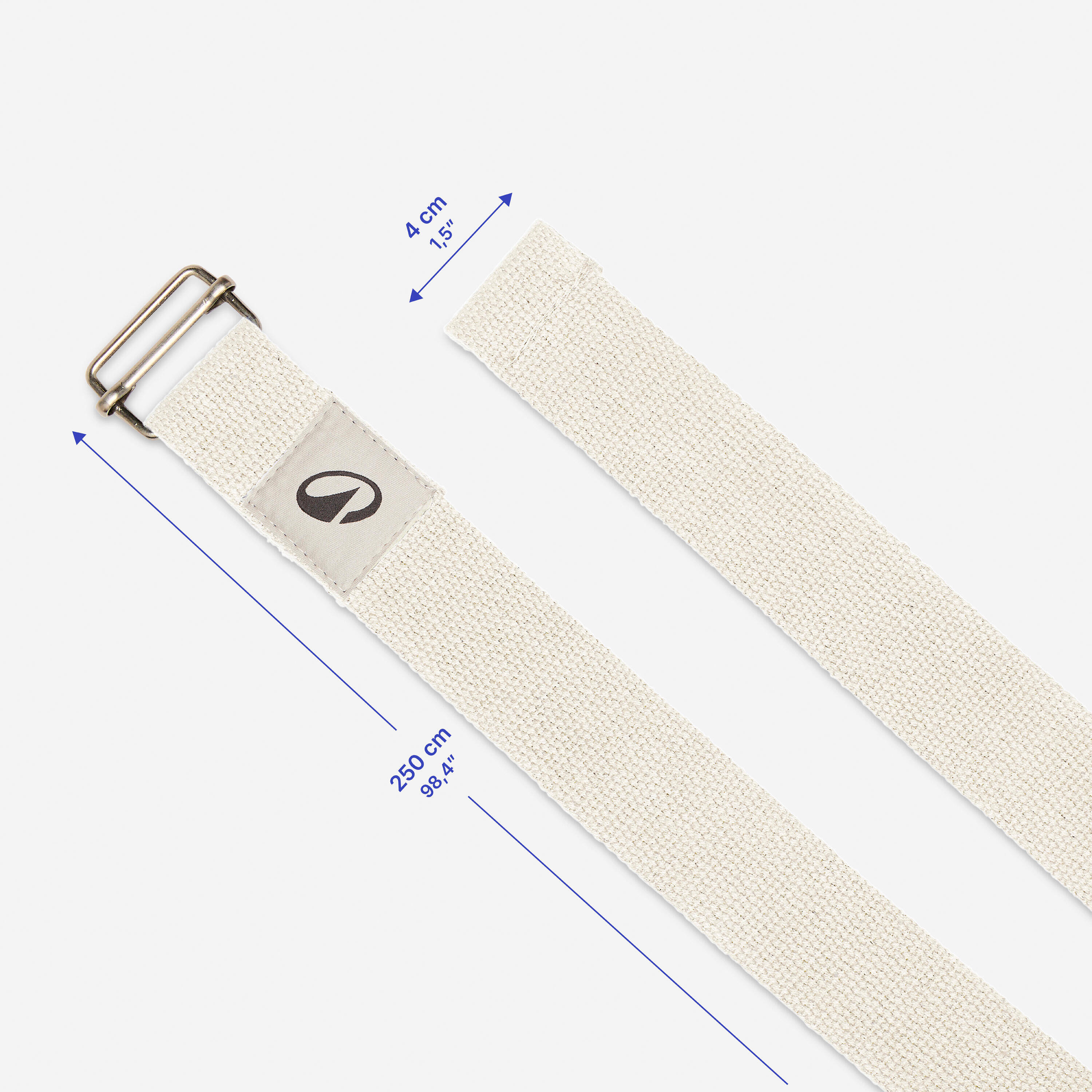 Yoga Strap Organic Cotton - Beige -  2