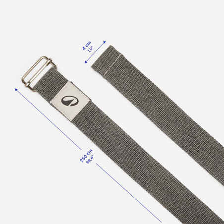 Yoga Strap 2.5 m - Grey