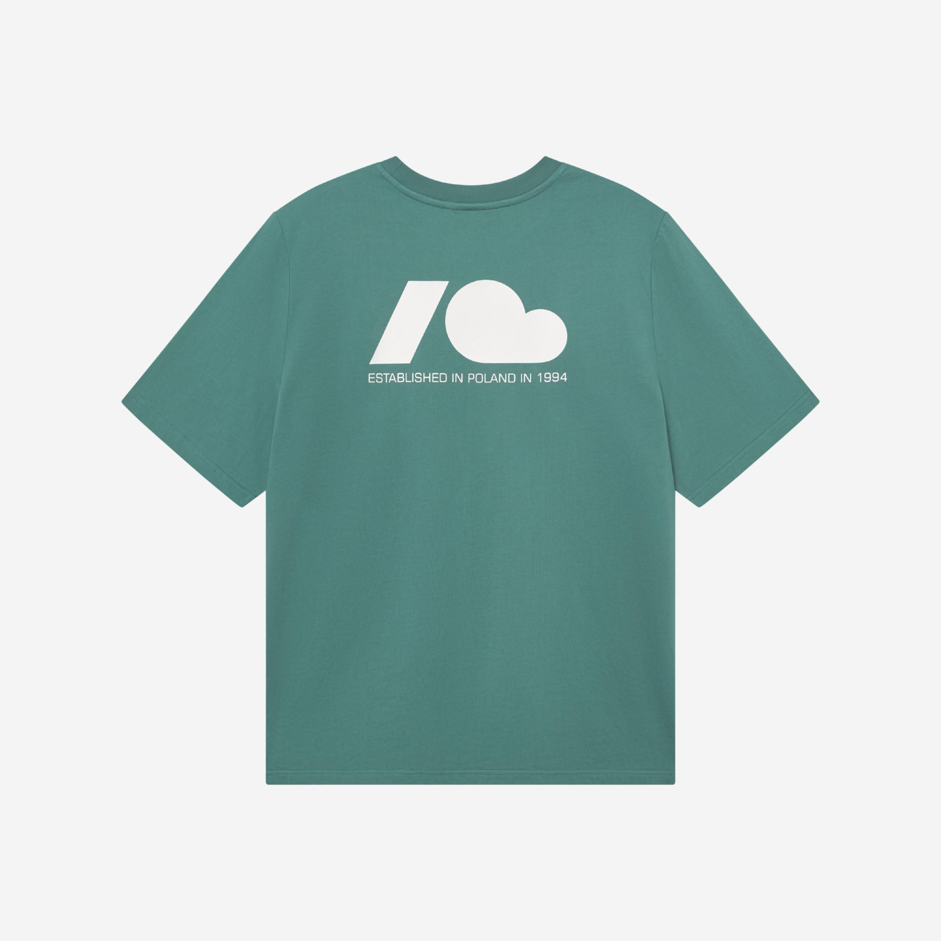 T-shirt Kubota ciemnozielony męski 4/4