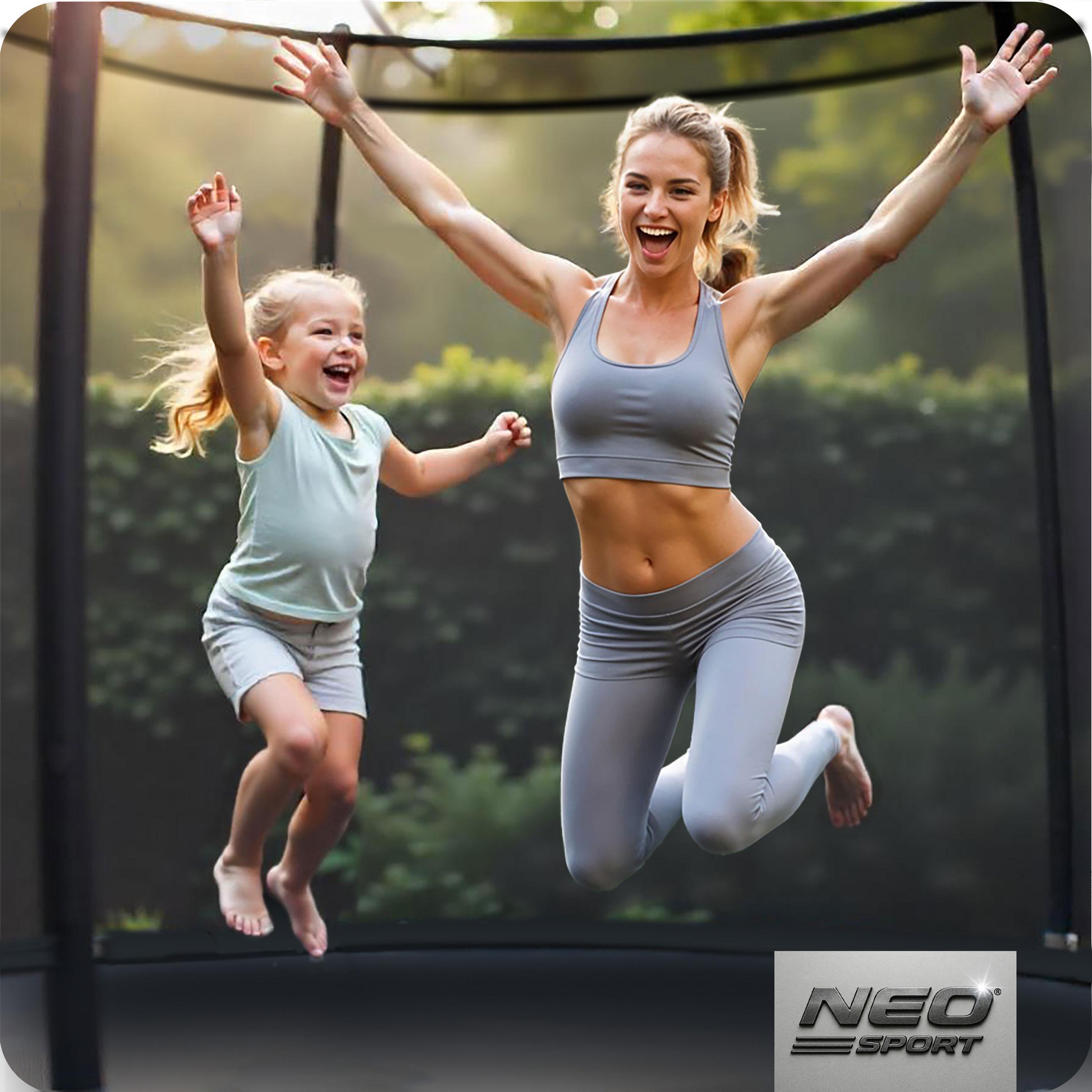 Trampolina Neo-Sport 312 cm / 10 ft z siatką wewnętrzną 6/6