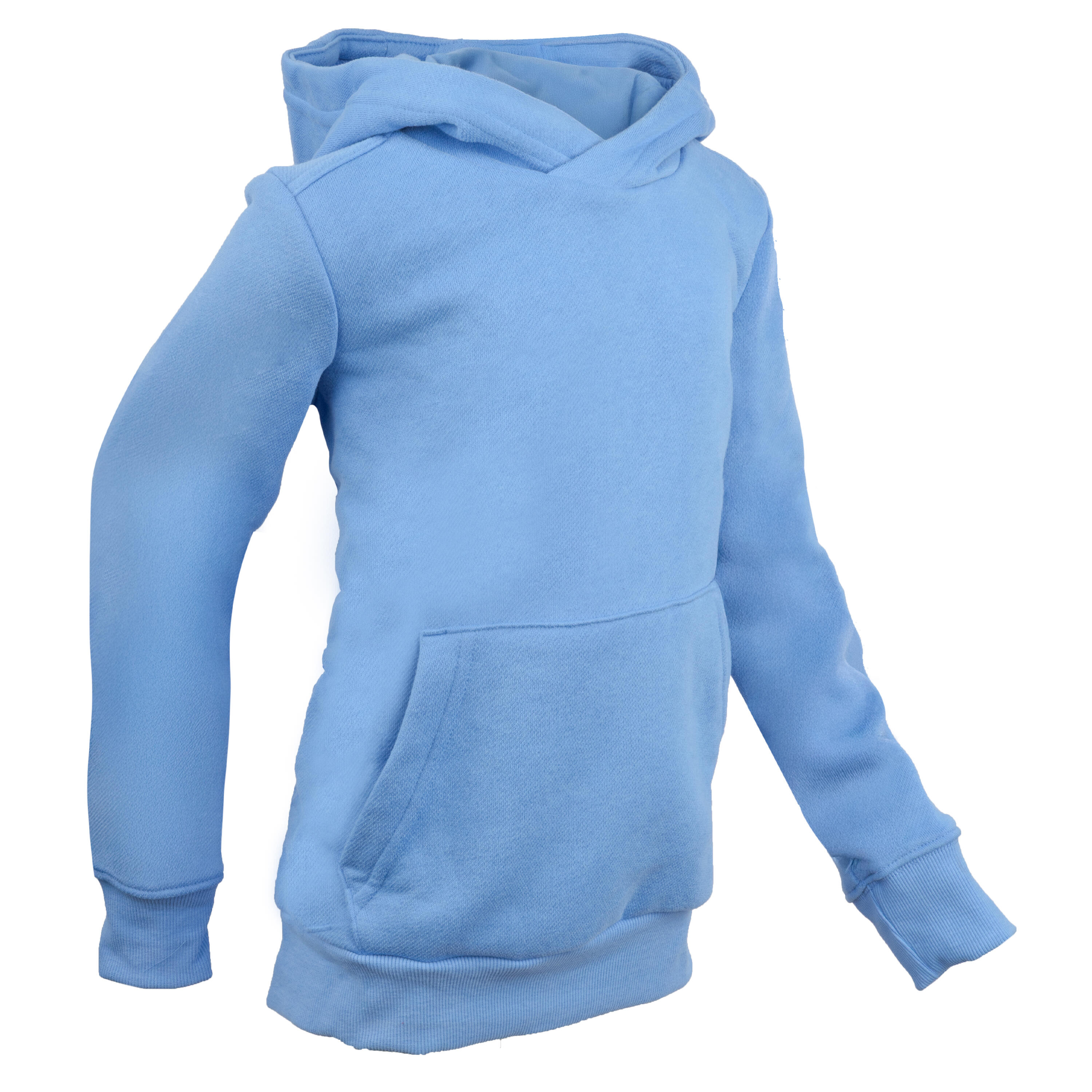 Moški pulover s kapuco, moder