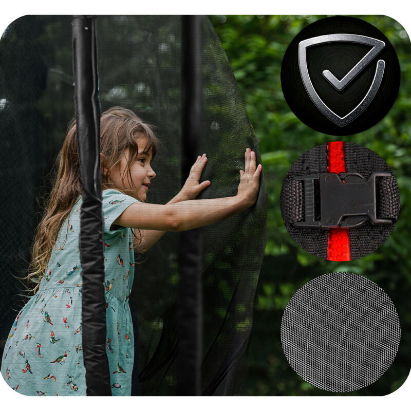 Trampolina Neo-Sport 252 cm / 8ft z siatką wewnętrzną