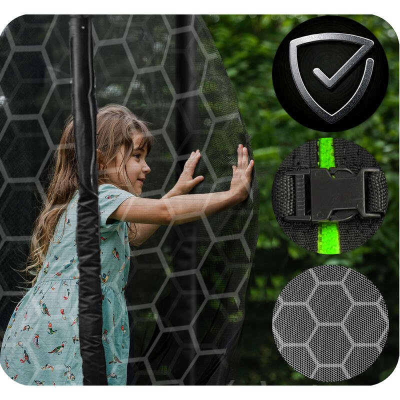 Trampolina Neo-Sport 252 cm / 8 ft z siatką wewnętrzną