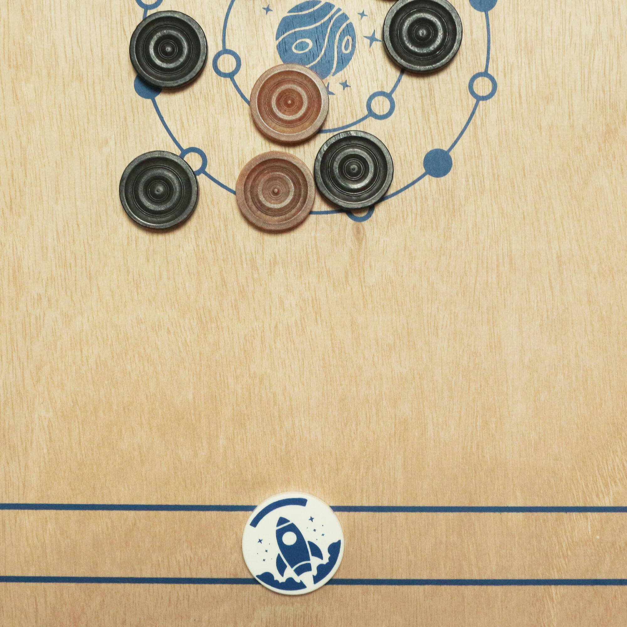 KIDS CARROM BOARD - PLAY 100 MINI BLUE -  4