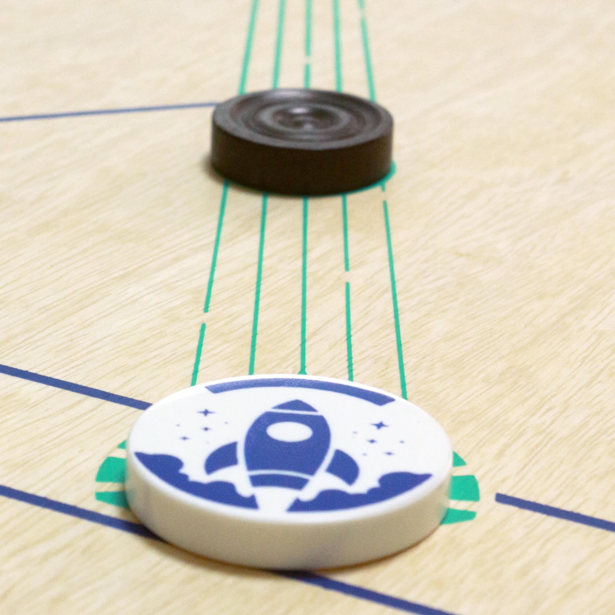 6 mm INDIAN PLY KIDS CARROM BOARD WITH PRACTICE MODE - PLAY 190 EASY BLUE