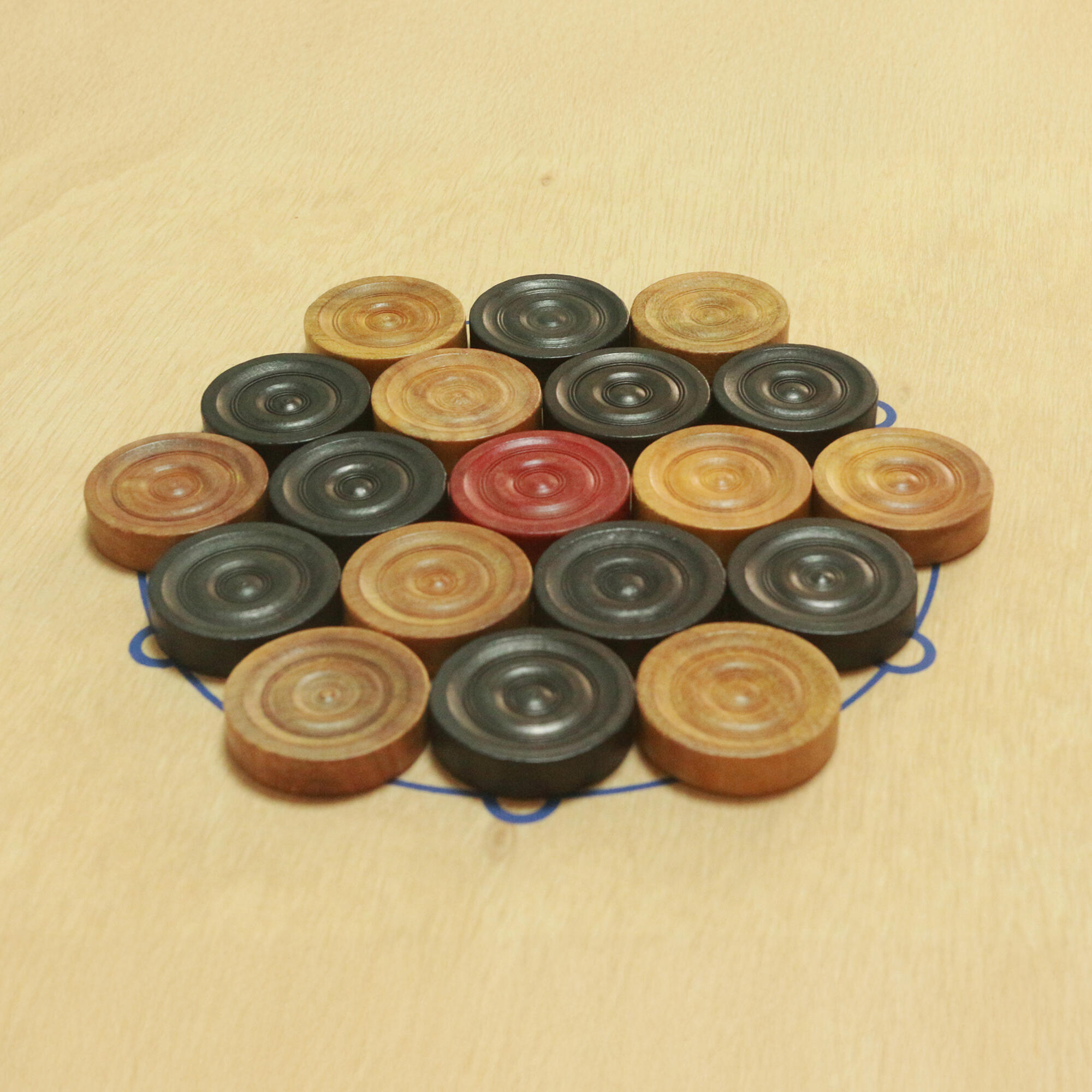KIDS CARROM COINS SET 100