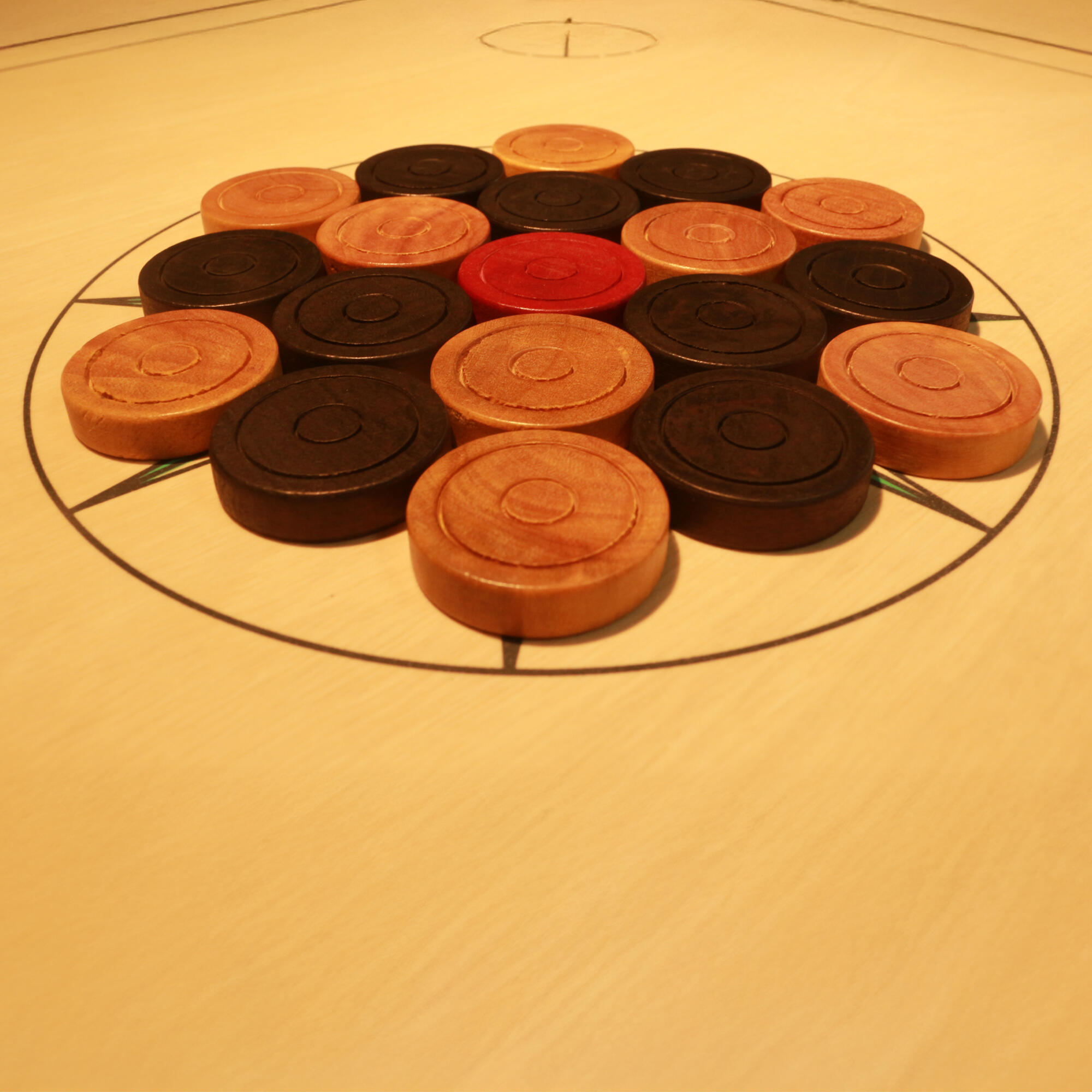 THIN, STABLE CARROM COIN SET 500