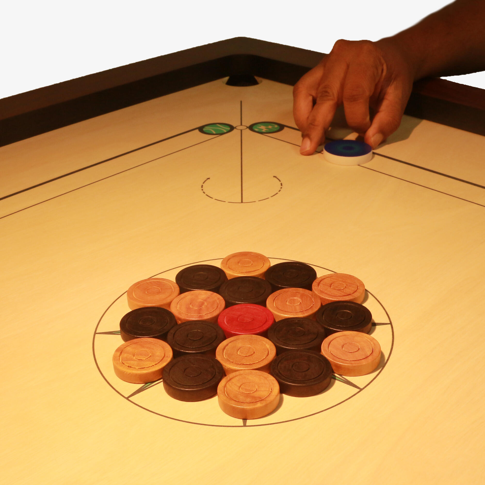 12 mm INDIAN PLY CARROM BOARD - PLAY 550